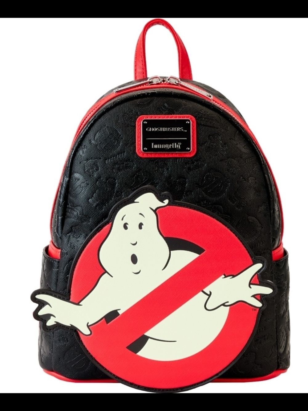 Loungefly Black, Red & White Ghostbusters Mini Backpack